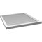 Ekena Millwork Vertical Surface Mount PVC Gable Vent w/ 2"W x 2"H , Brickmould Sill Frame, 34"W x 36"H GVPVE34X3603SN - alternate 4